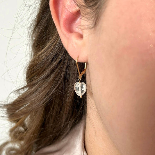 Giulia cœur | Millefiori Crystal et or 14k