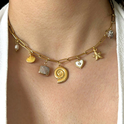Collier création 7 charms