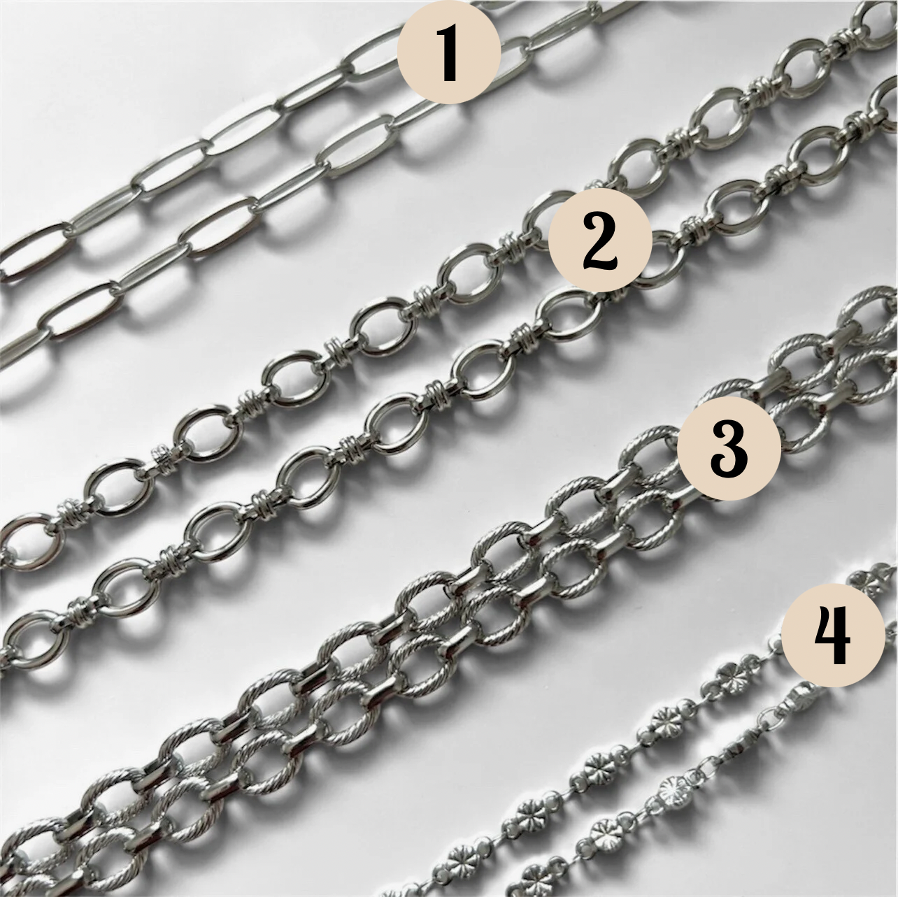 Bar à Charms | Collier à composer argenté