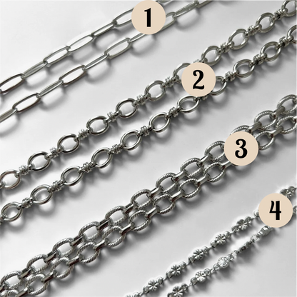 Bar à Charms | Collier à composer argenté