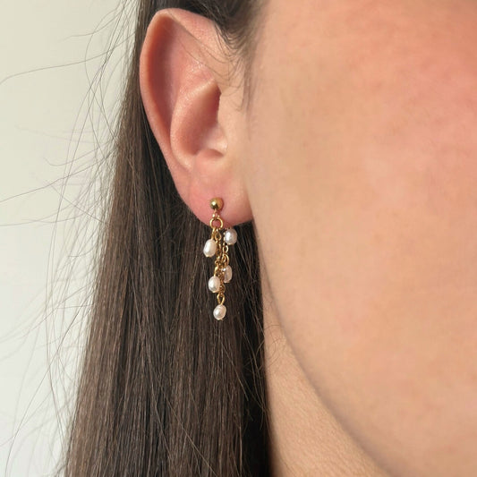 Néréa | Boucles d’oreilles en perles d’eau douce