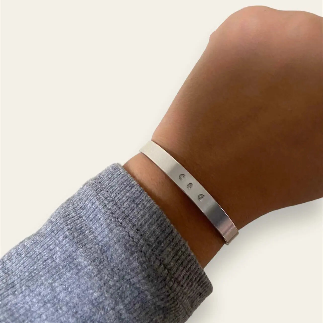 Our initials | Aluminum bracelet