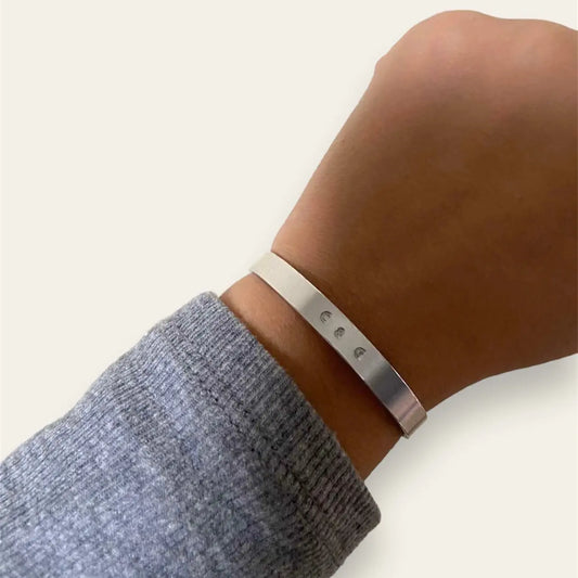 Our initials | Aluminum bracelet